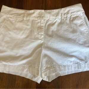 LOFT Women's White Bermuda Shorts